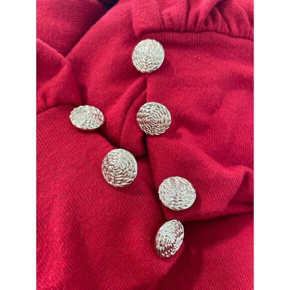 TWRHLL by Christie Brinkley Knit Cowl Neck Dress Size Medium Long Sleeve Elegant - Picture 5 of 7